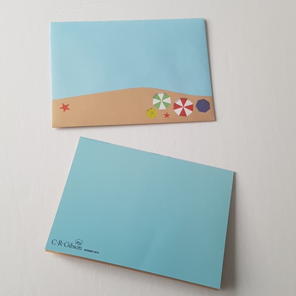 2 pcs C R Gibson Luxury Card Sea Balloons (1 Card with Envelope) - Picture 5 of 11